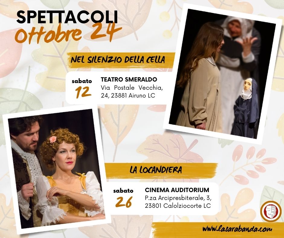 spettacoli ottobre sarabanda 24